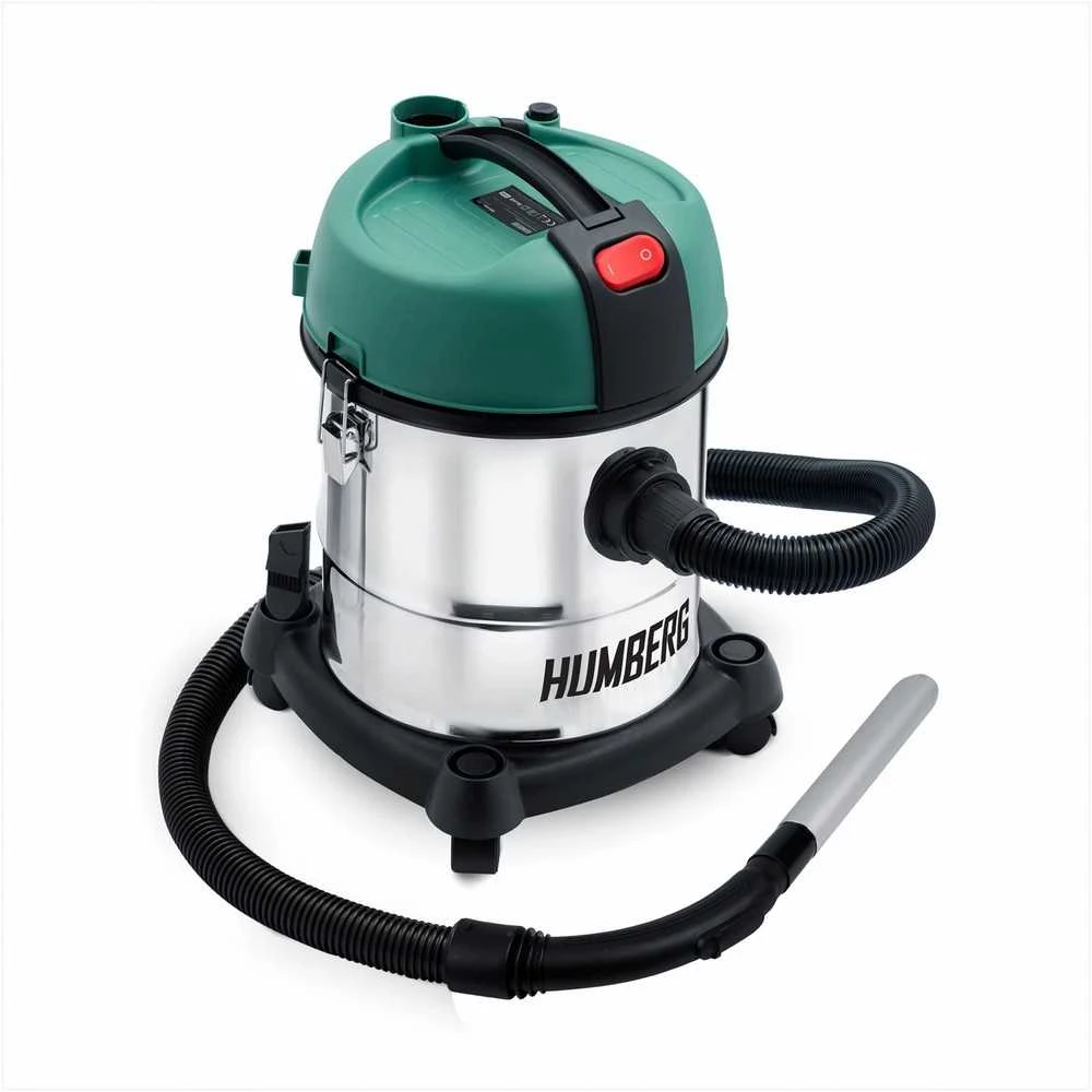 Pramoninis dulkių siurblys, 20L talpa, 1200W galia, šlapiam ir sausam siurbimui, pelenų ir šiukšlių siurblys