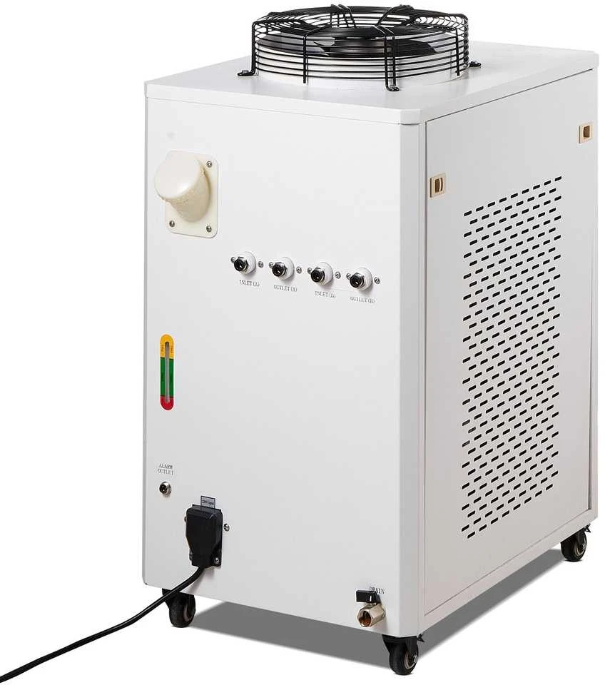 Pramoninis vandens aušintuvas, 1500W aušinimo sistema su kompresoriumi, 15L bakas, 65L/min srautas, skirtas CO2 lazerinio graviravimo mašinų aušinimui