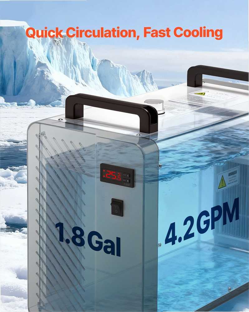 VEVOR Pramoninis vandens aušintuvas CO2 lazeriui