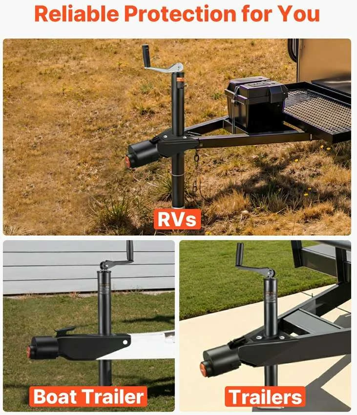 Priekabos Sankabos Užraktas 50.6mm ir 58.6mm, Apsauga nuo Vagysčių, Karavanui, Valčiai