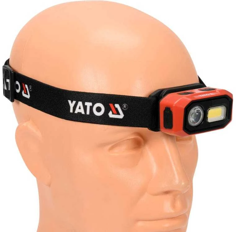 Yato Toya Sa Poland Lempa dedama ant galvos | lygus žibinto reguliavimas / judesio daviklis | 480LM AKU OSRAM LED (YT-08592)