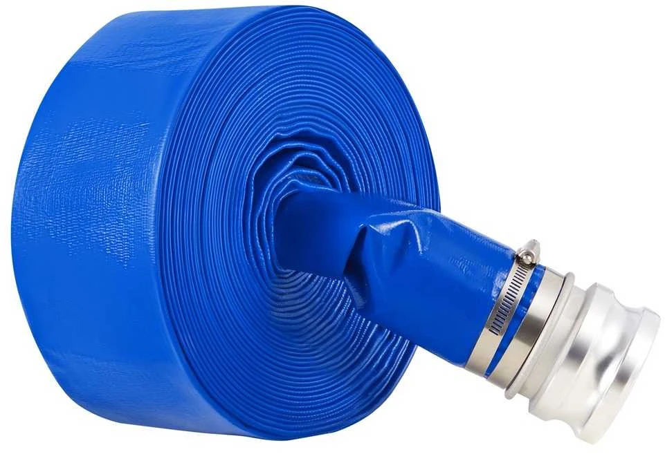 Priešsrovės žarna, 76,20 mm skersmens, 15,24 m ilgio, su spaustukais, PVC priešsrovės išleidimo žarna, baseino priešsrovės žarna