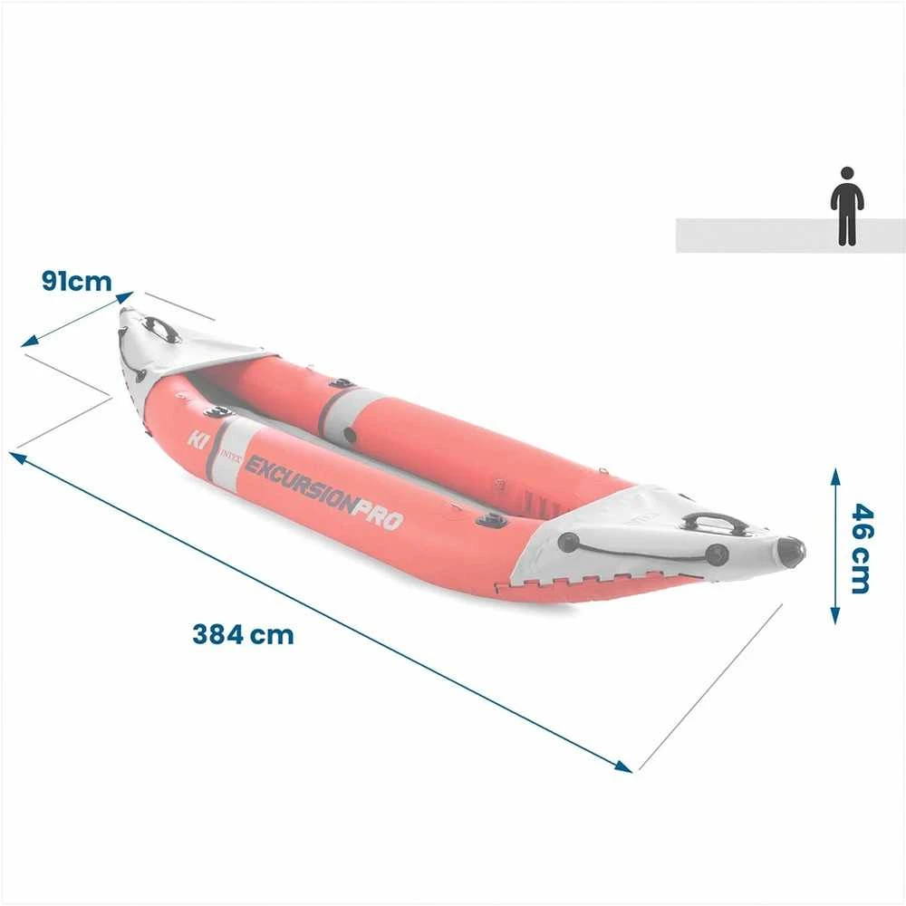 Pripučiama baidarė poilsiui, patvari PVC konstrukcija, 2 asmenų baidarė, žvejybos baidarė, šeimos baidarė