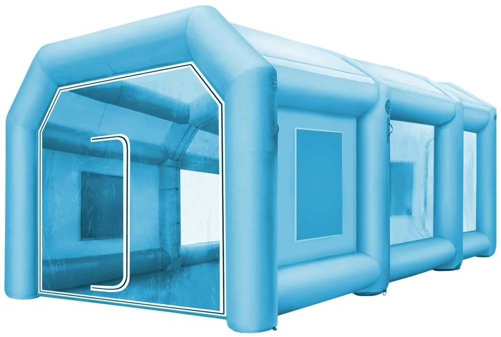 VEVOR Pripučiamas 26x15x10 Ft dažų purškimo paviljonas