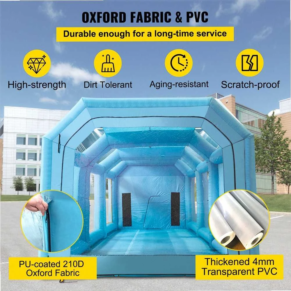 VEVOR Pripučiamas 12x5x4 m dažymo paviljonas