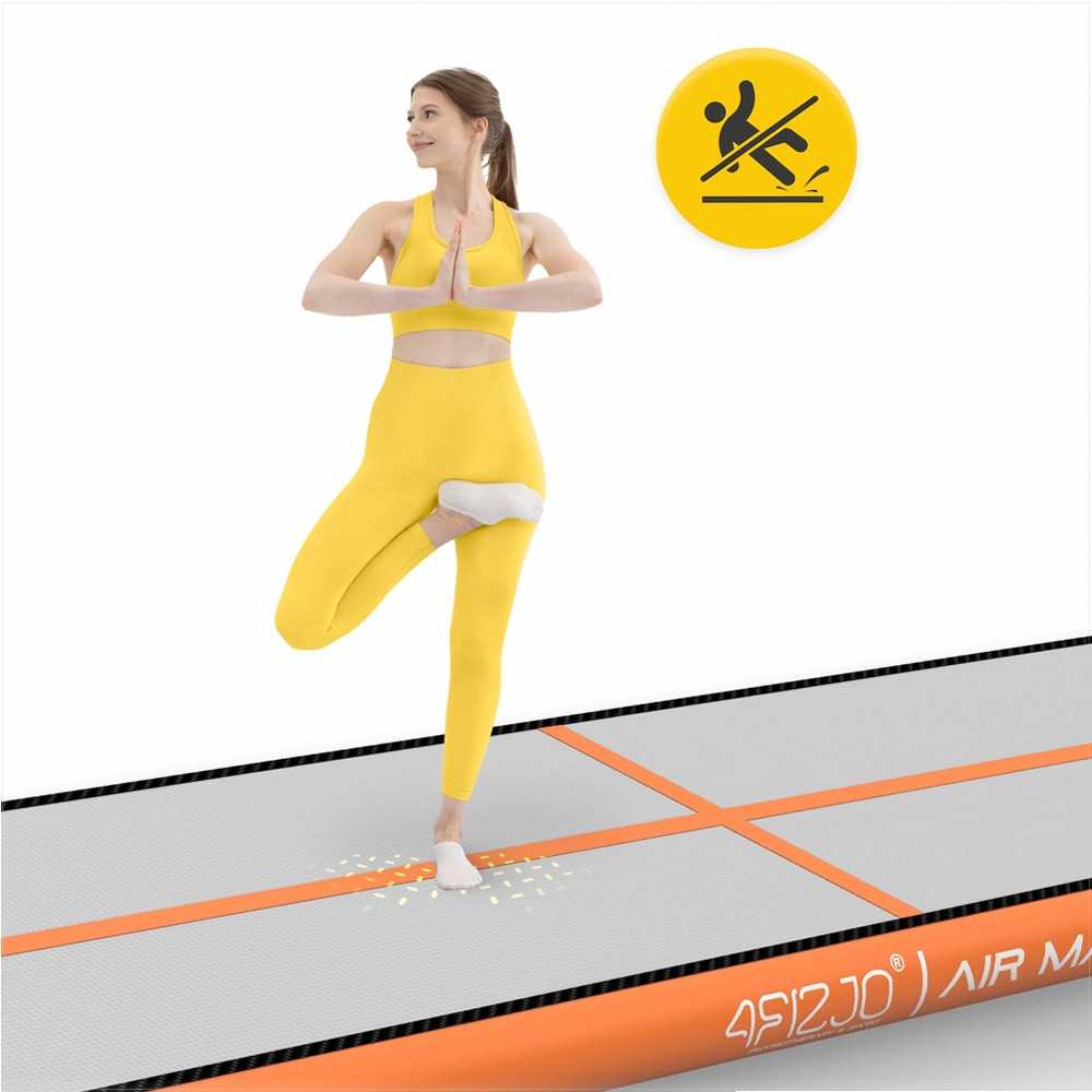Pripučiamas gimnastikos kilimėlis, 5 m oro takelis, su elektrine pompa, skirtas namų treniruotėms, gimnastikai, akrobatikai ir reabilitacijai