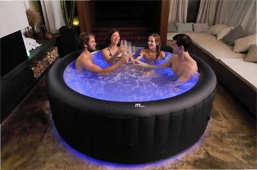 Mspa Pripučiamas sodo SPA, 6 asmenų kubilas, su oro purkštukais, LED apšvietimu ir greitu šildymu
