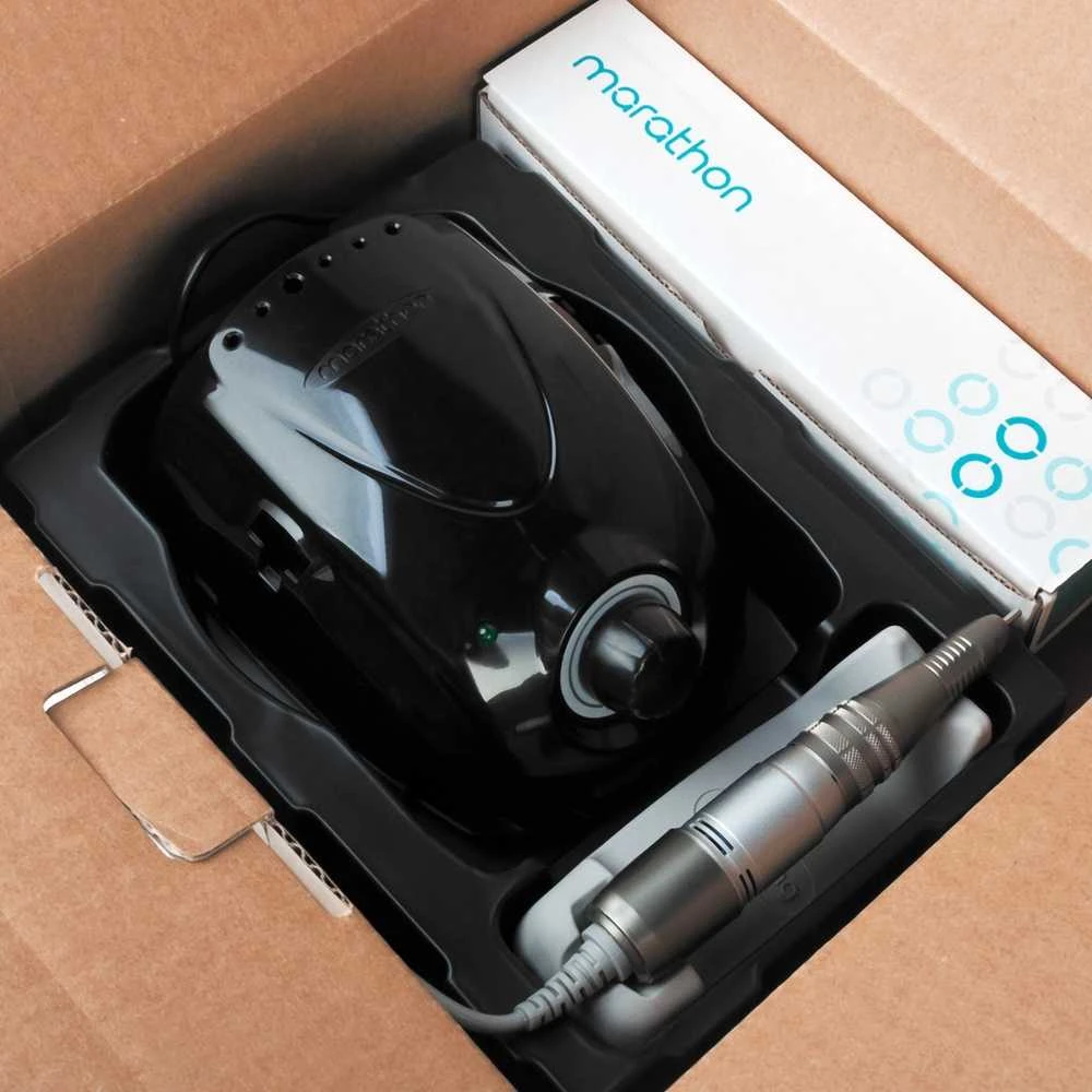 Profesionalus manikiūro ir pedikiūro prietaisas, galingas 30000 RPM nagų grąžtas, juoda elektrinė nagų dildė salonui ir namų naudojimui