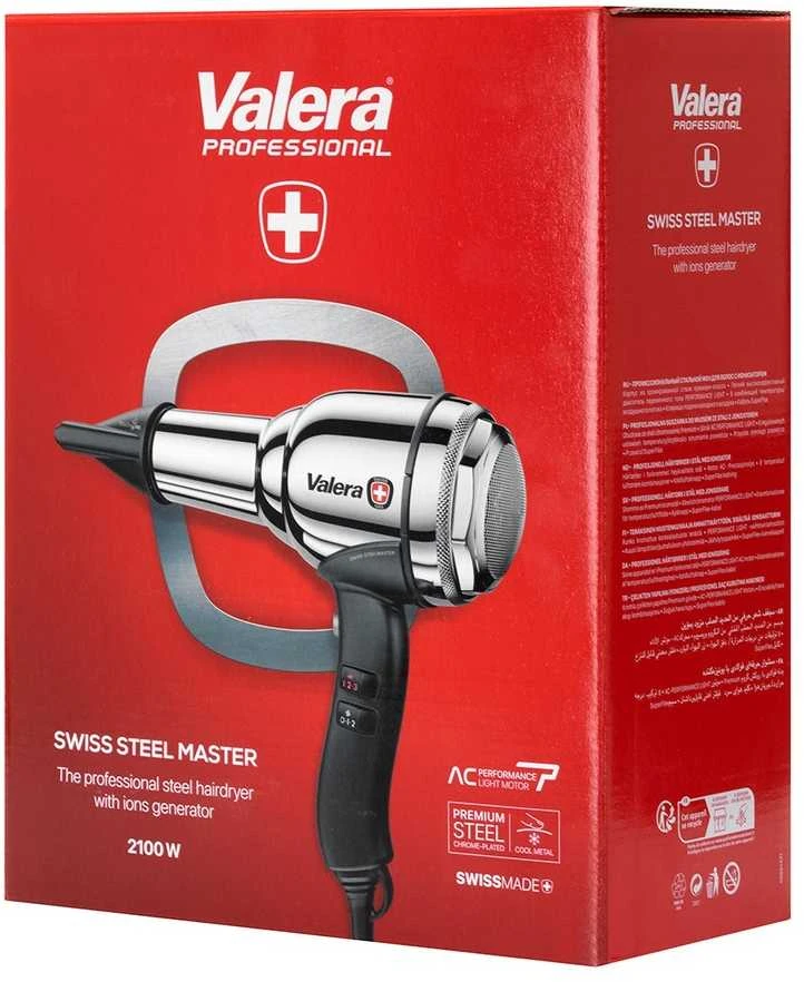 Profesionalus plaukų džiovintuvas, 2100W Ionic Steel Master Chrome, sveikiems ir žvilgantiems plaukams, su difuzoriumi ir koncentratoriumi