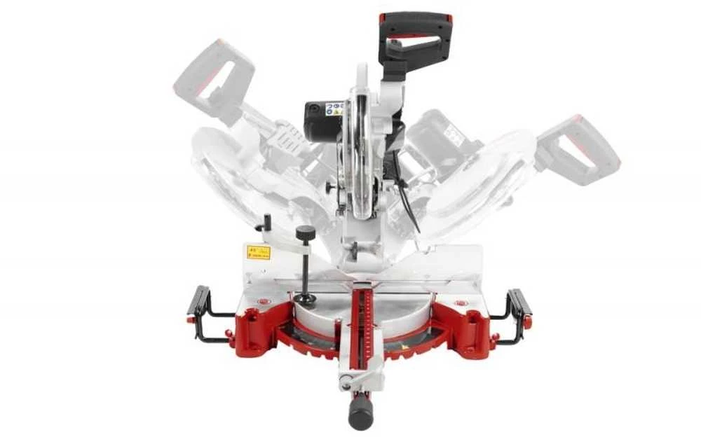 Holzmann Profesionalus skersavimo pjūklas, medienos apdirbimui, su lazeriniu gidu, 305mm diskas, skersinio pjovimo pjūklas, kampinio pjovimo pjūklas