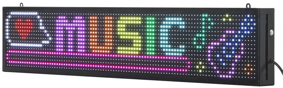Programuojamas LED ženklas, skaitmeninė slenkanti rodymo lenta, spalvotas P10 LED ženklas verslui, reklaminis LED ekranas, vitrinos LED ženklas