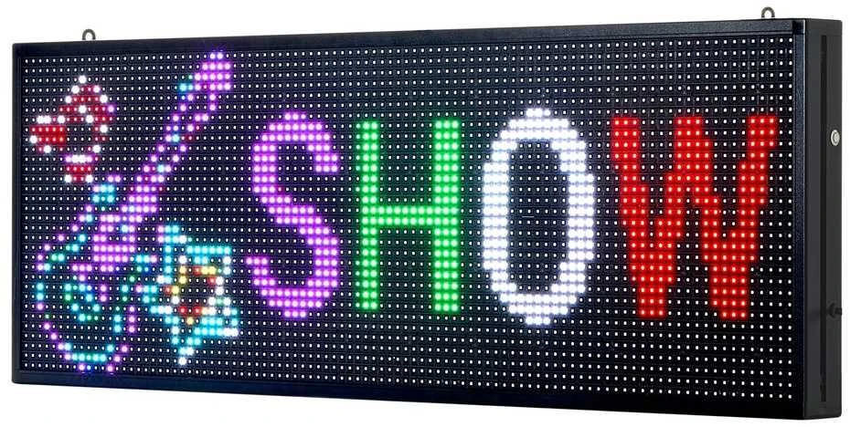 Programuojamas LED ženklas, slenkantis ekranas, spalvotas reklaminis ženklas, P10 LED ekranas, elektroninė pranešimų lenta, parduotuvės vitrinos ženklas