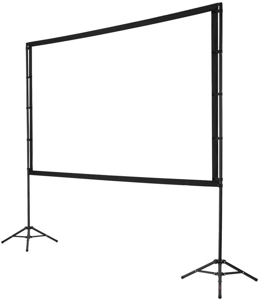 Projektorius Projektoriaus ekranas su stovu, 254 cm nešiojamas projekcinis ekranas, 160 laipsnių platus kampas, 4K HD lauko kino ekranas