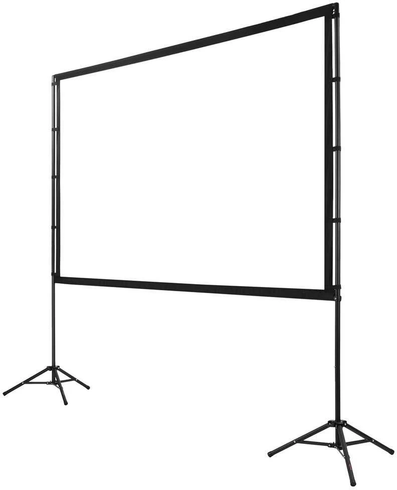Projektorius Projektoriaus ekranas su stovu, 254 cm nešiojamas projekcinis ekranas, 160 laipsnių platus kampas, 4K HD lauko kino ekranas