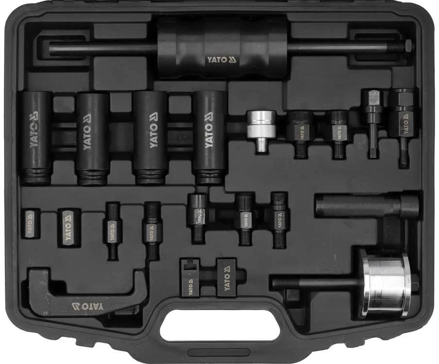 Purkštukų ištraukimo rinkinys Bosch Delphi Denso Siemens, 22 dalys, įrankis