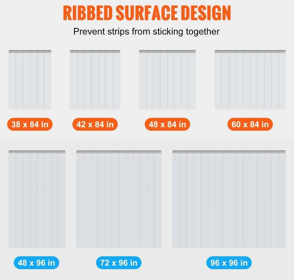 VEVOR PVC juostinės užuolaidos šaldikliams