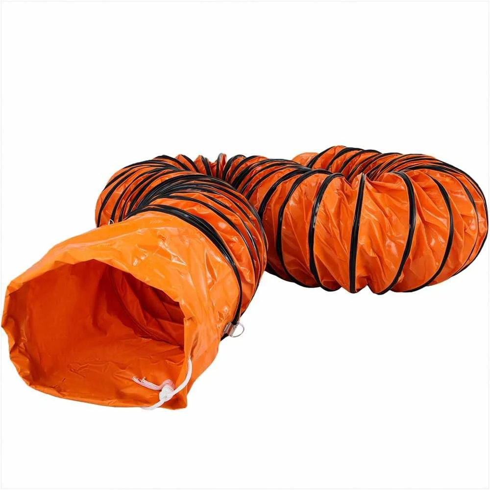 PVC lankstus ortakis 30.48 cm ištraukimo ventiliatoriui, 5 m ilgis, atsparus sprogimui, nešiojama ventiliacijos žarna, lankstus ortakis pramoniniam ir namų naudojimui, oro tiekimo mova