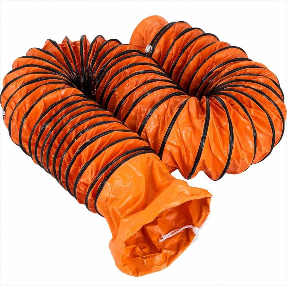 PVC lankstus ortakis 30.48 cm ištraukimo ventiliatoriui, 5 m ilgis, atsparus sprogimui, nešiojama ventiliacijos žarna, lankstus ortakis pramoniniam ir namų naudojimui, oro tiekimo mova