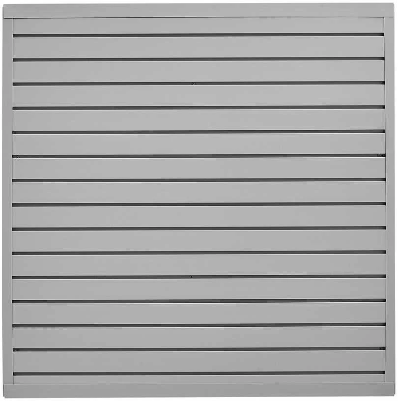 PVC sienų panelės 1230x1235 mm, pilkos, garažui, modulinės, 4 vnt. - plokštės, lentynos, sandėliavimui