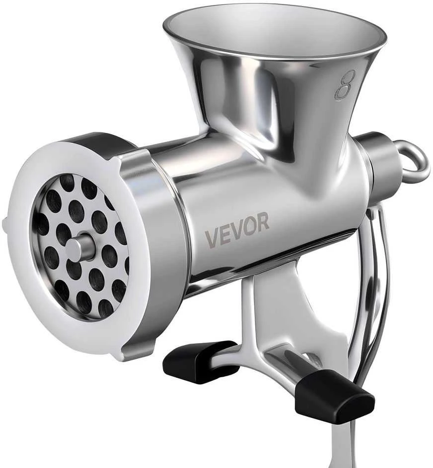 VEVOR Rankinė mėsmalė nerūdijančio plieno su spaustuku