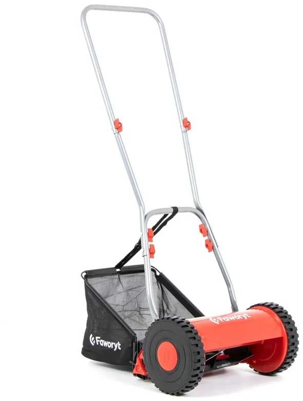 Rankinė vejapjovė mažam sodui, 30 cm pjovimo plotis. Stumdoma žoliapjovė, mechaninė vejapjovė