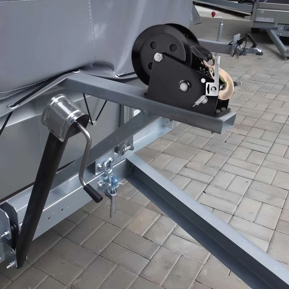 Rankinis gervė 3500 lbs / 1587 kg, 10 m diržas, valties, priekabos, ATV vilkimui