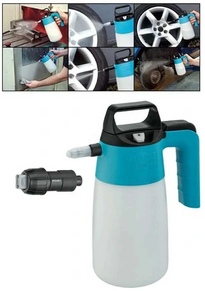 Rankinis slėginis purkštuvas, atsparus cheminėms medžiagoms, dirbtuvėms, 1.35L talpos, purškimo buteliukas, sodo purkštuvas