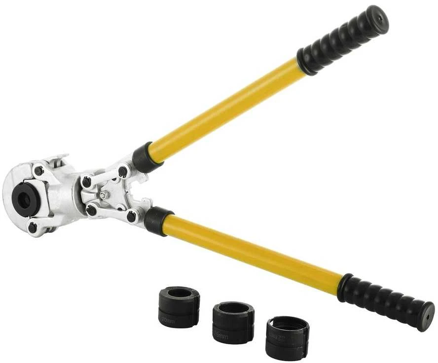Rankinis vamzdžių užspaudimo įrankis, 16-32 mm, su priedais