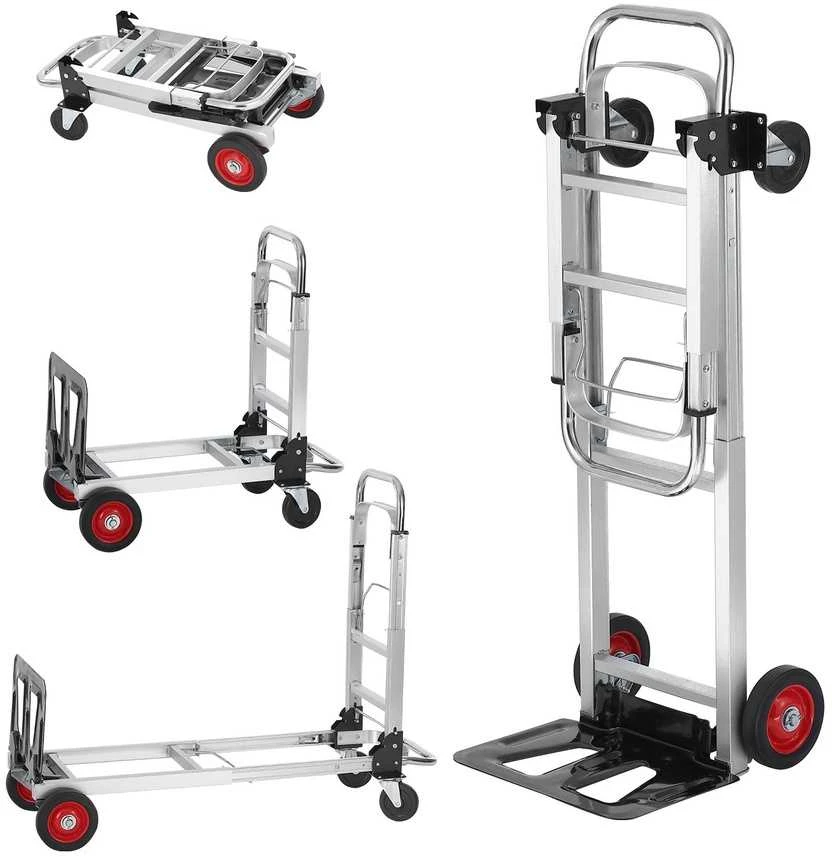 Rankinis vežimėlis, Platforma, 400 kg, Sulankstomas, Aliuminis