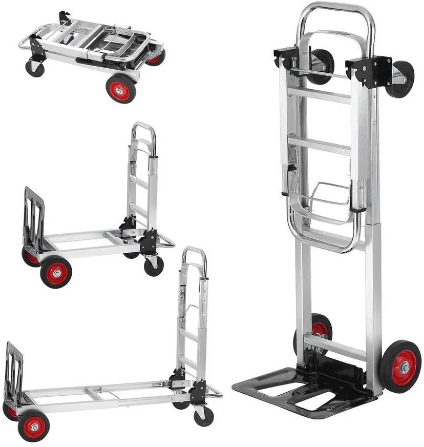 Rankinis vežimėlis, Platforma, 400 kg, Sulankstomas, Aliuminis