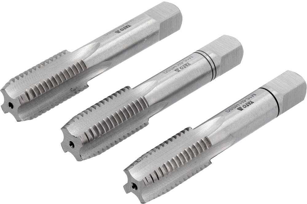 Rankinių sriegiklių rinkinys HSS M2, M16, 3 vnt., metrinis sriegiklių rinkinys