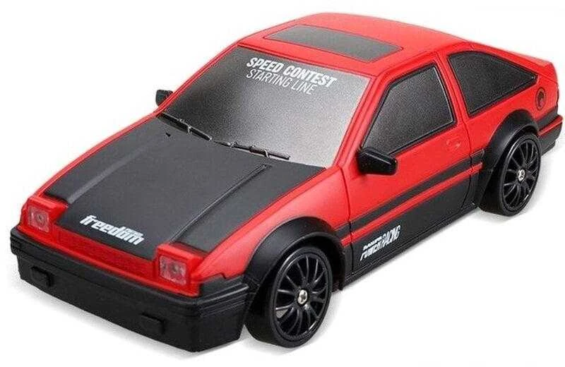 RC drifto automobilis 4WD Raudona Toyota