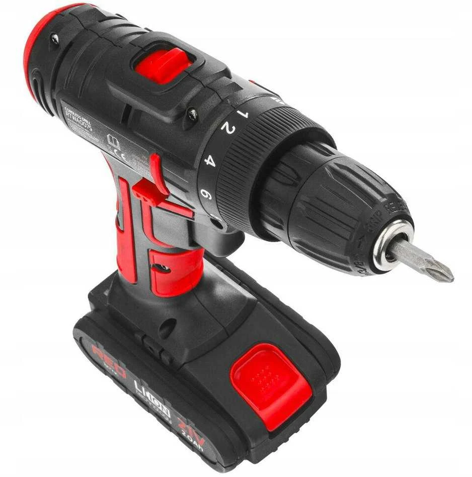 Red Technic Raudona Technic Akumuliatorinis gręžtuvas-suktuvas Raudonas TECHNIC