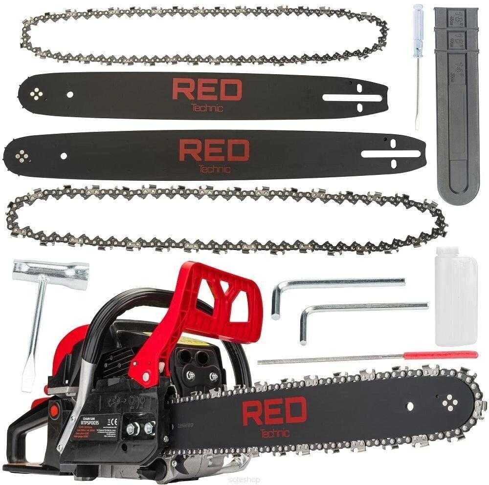 Red Technic Raudona Technic Benzininis grandininis pjūklas 4.25 kW