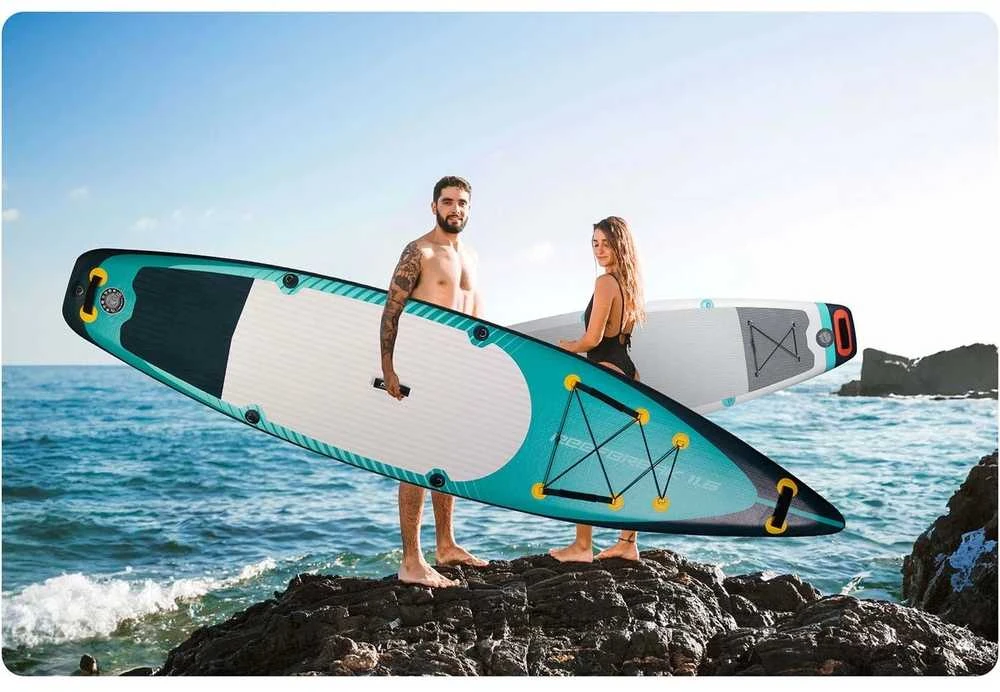 „Reefbreak“ SUP lenta, 350x81x15cm, su priedais, pripučiama irklentė, vandens sporto lenta