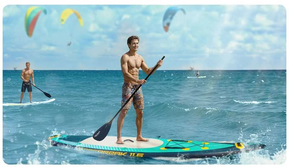 „Reefbreak“ SUP lenta, 350x81x15cm, su priedais, pripučiama irklentė, vandens sporto lenta