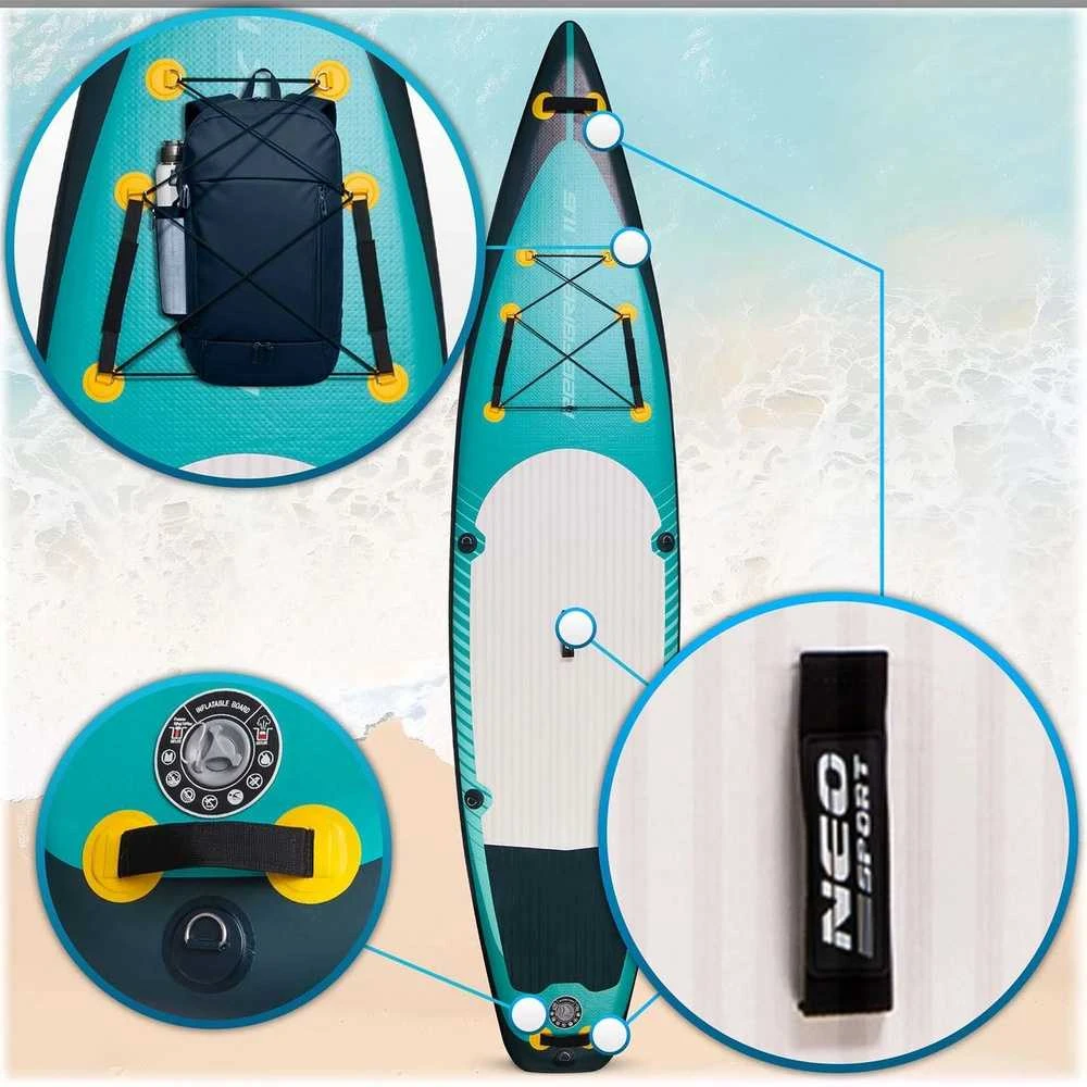 „Reefbreak“ SUP lenta, 350x81x15cm, su priedais, pripučiama irklentė, vandens sporto lenta