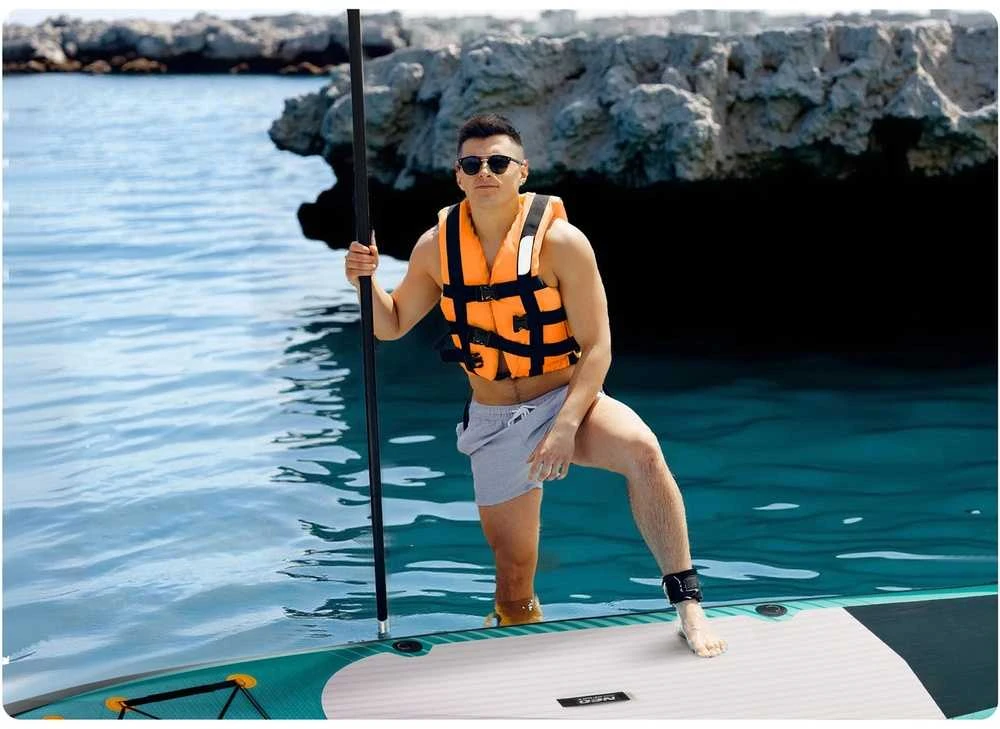 „Reefbreak“ SUP lenta, 350x81x15cm, su priedais, pripučiama irklentė, vandens sporto lenta
