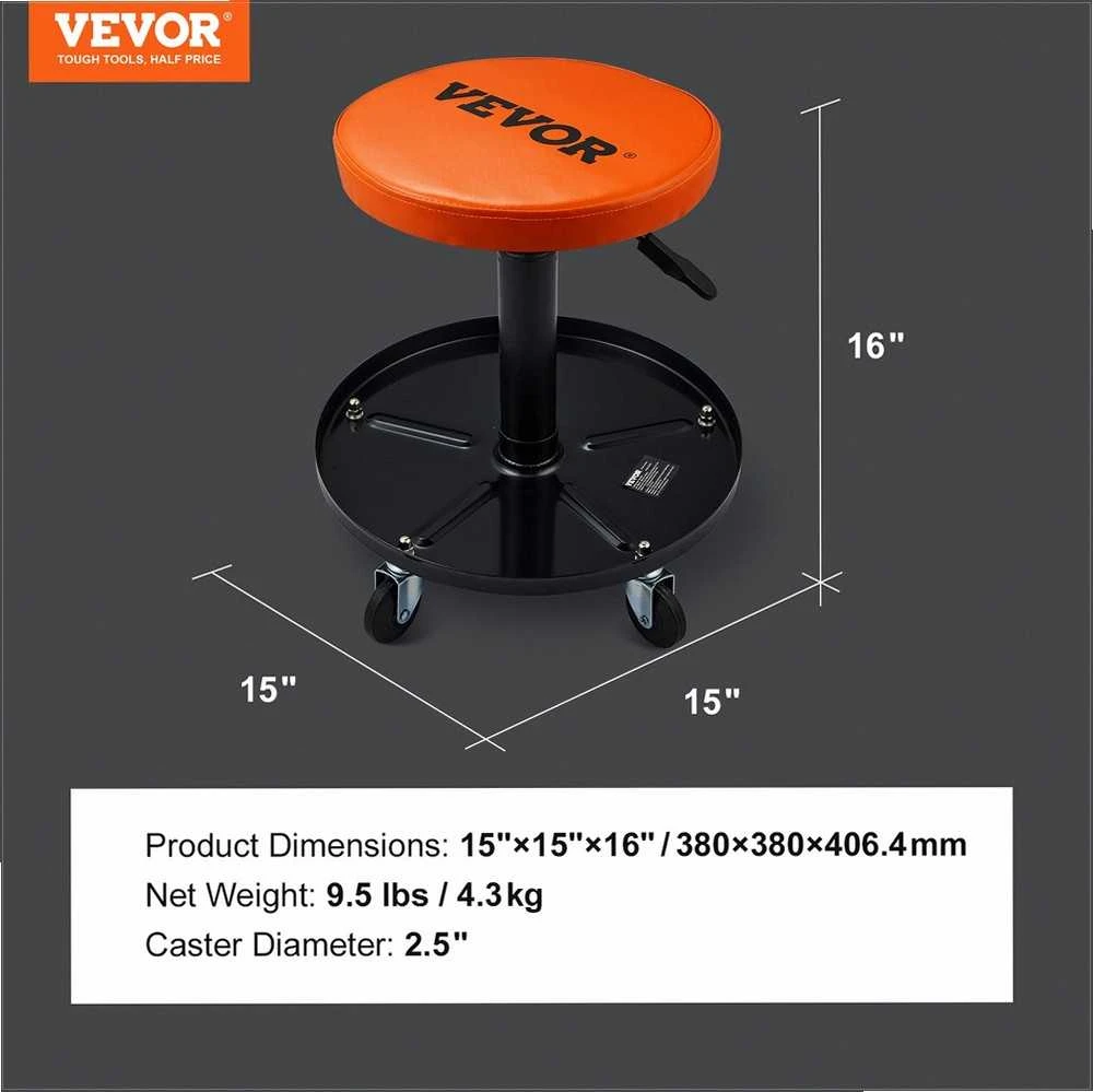VEVOR Mechaniko taburetė su reguliuojamu aukščiu