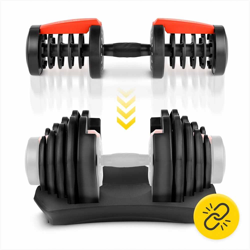 Reguliuojamas hantelių rinkinys, 40 kg svoris, namų sporto salei, jėgos treniruotėms, universali fitneso įranga