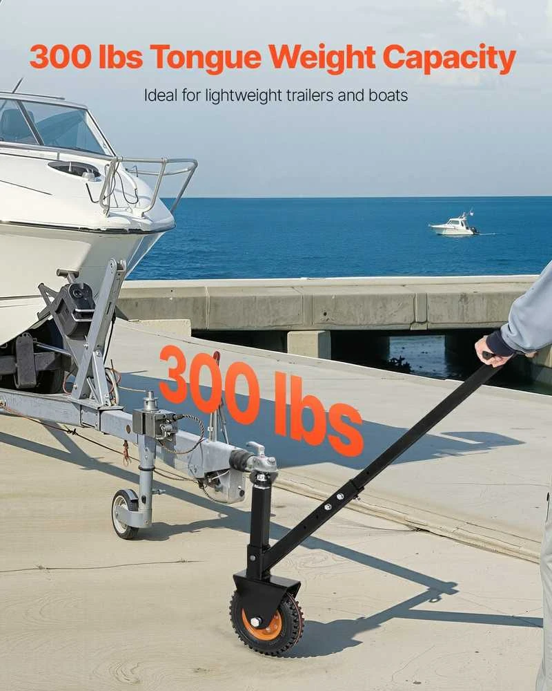 Reguliuojamas priekabų vežimėlis RV ir valtims, 136 kg, plieno, kemperiams, kateriams