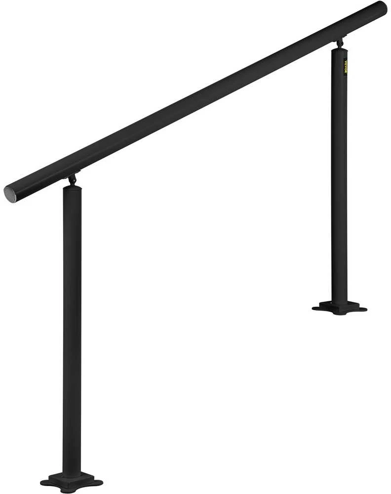 VEVOR Laiptų turėklų komplektas 5 FT, juodas aliuminis