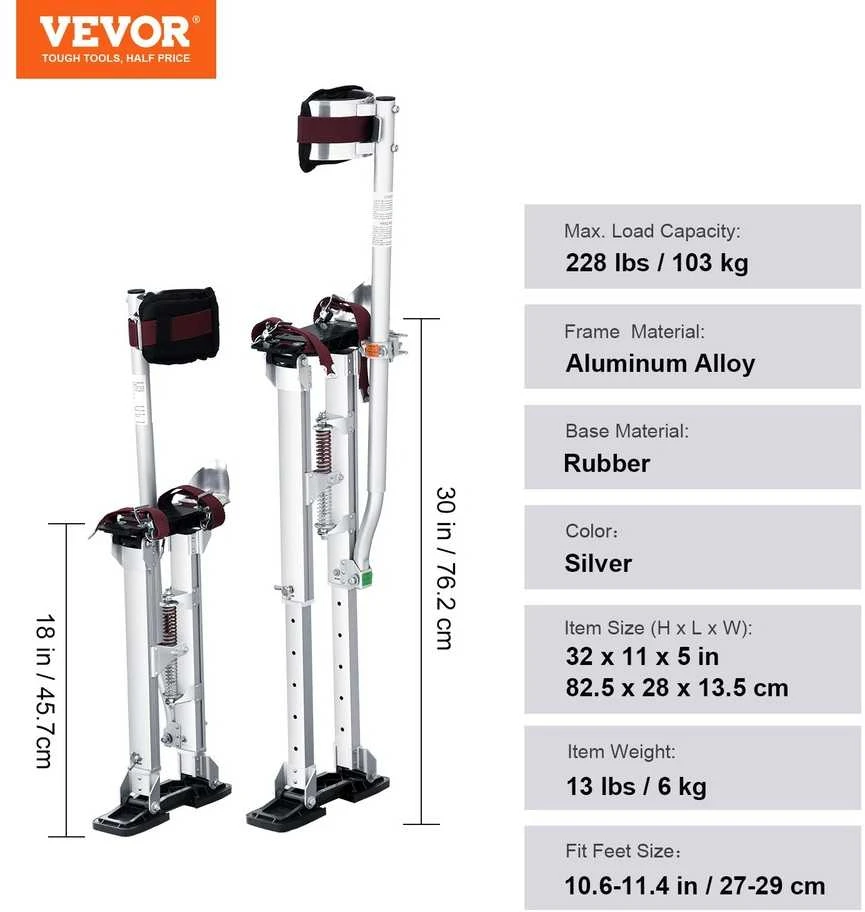 VEVOR Gipso kartono pakilimų įrenginys, 45,7–76,2 cm