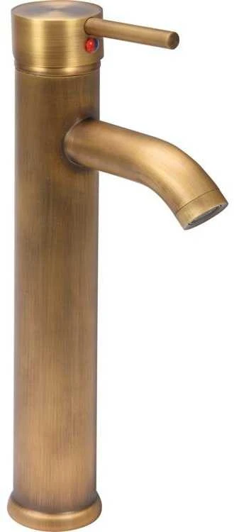 Retro bronzos spalvos vonios maišytuvas, vienos rankenos, 31 cm aukščio, bronzos maišytuvas, retro stiliaus maišytuvas, vonios maišytuvas