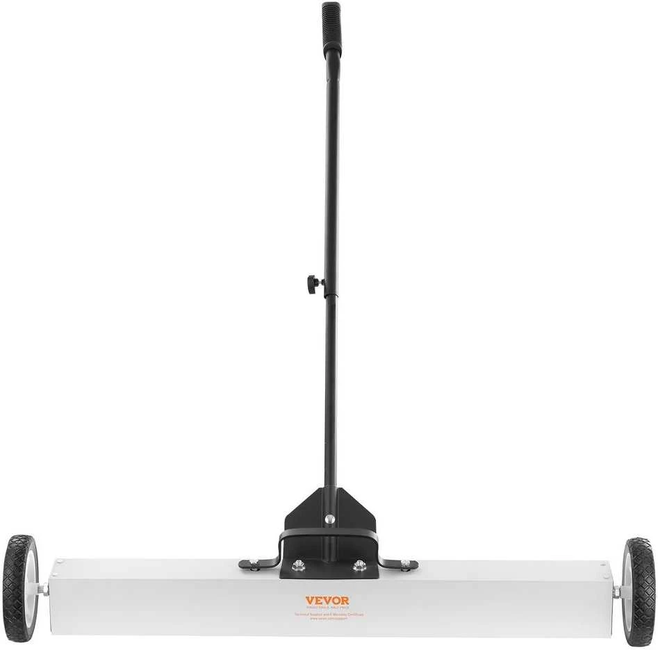 Riedantis magnetinis šlavimo įrenginys, didelio našumo metalo surinkėjas, dirbtuvių garažo kiemo valiklis, 76.2cm šlavimo įrenginys