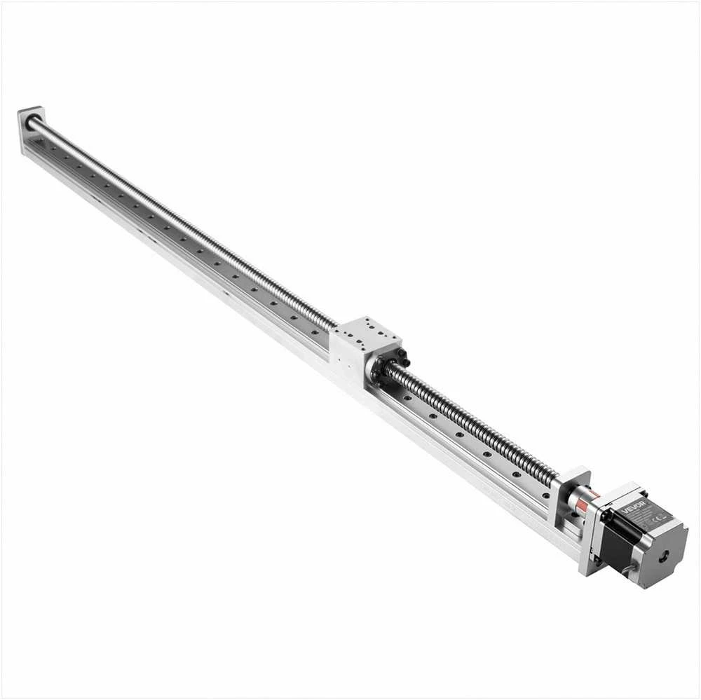 Rutulinio sraigto linijinė kreipiančioji pavara, graviravimo ir CNC staklėms, 3D spausdintuvams, aukštas tikslumas, 1000 mm eiga, CNC linijinis modulis, mechaninė pavara
