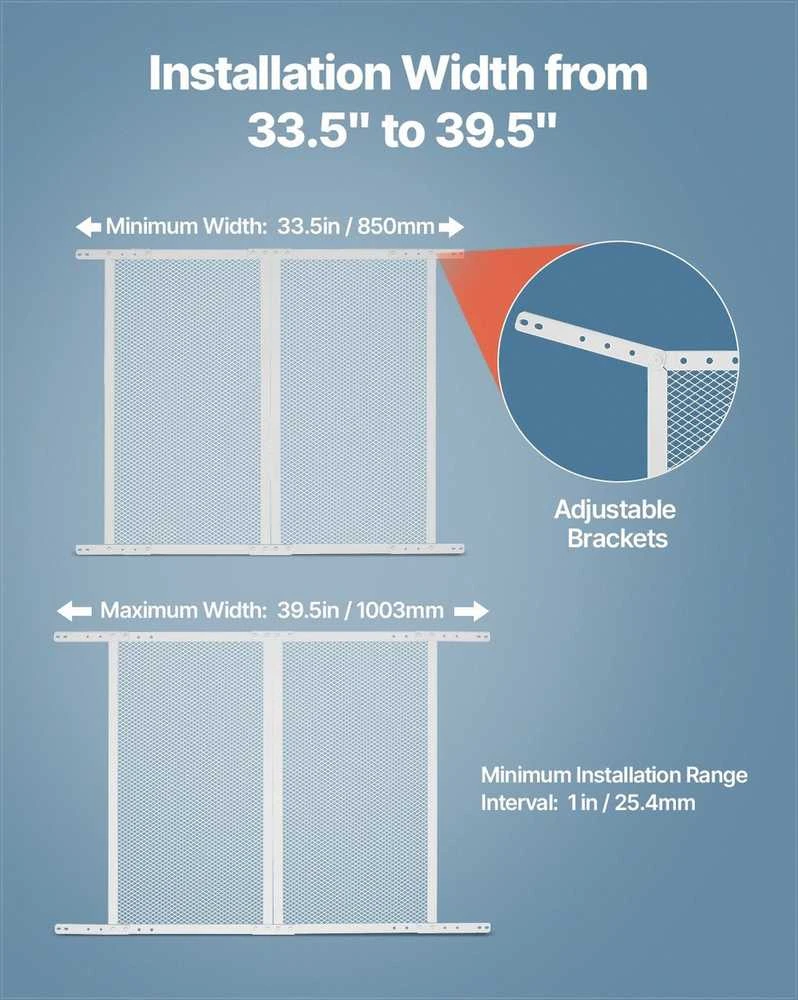 RV ekrano durų apsauga augintiniams, lengvai montuojama kvėpuojanti tinklelio apsauga, universali aliuminio įėjimo apsauga, balta RV durų tinklelio apsauga, apsauginės grotelės šunims