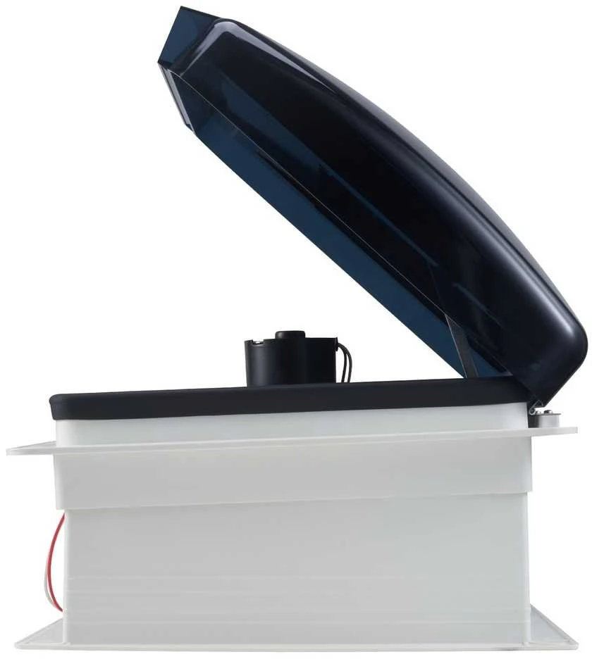 RV Stogo Ventiliatorius 35.6 cm, Grįžtamasis Ventiliatorius su Lietaus Jutikliu, 12V RV Ventiliatorius Kemperiui, Priekabai, Karavanui, 10 Greičių Reguliuojamas Ventiliatorius