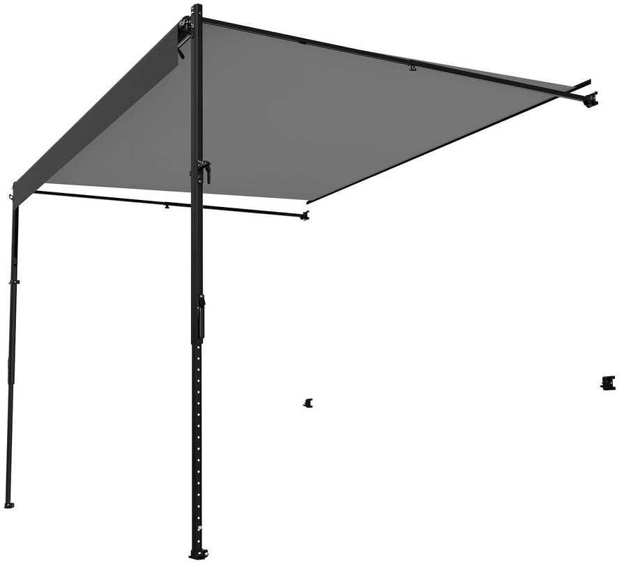 RV tento pakeitimas, 18oz PVC vinilo tentas priekaboms, DC12V RV tentas su durų kreipikliu, vandeniui atsparus RV tentas