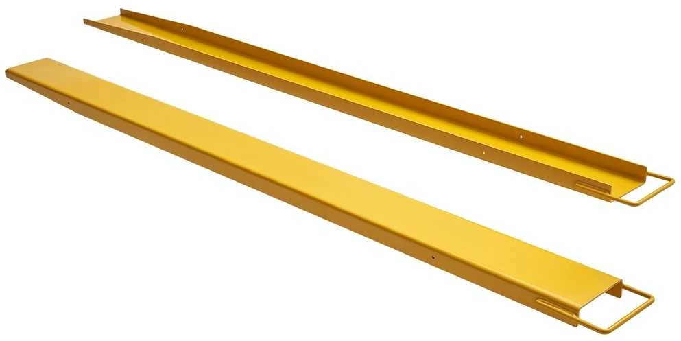 Šakių prailgintojai, 2.44 m, 16.5 cm pločio, krautuvo priedas, geltoni (pailginimai, antgaliai, šakės)
